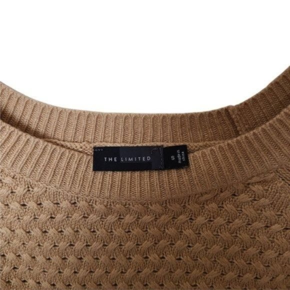 The Limited  Tan Sweater Wool Alpaca Blend size S‎ Small - Picture 6 of 10